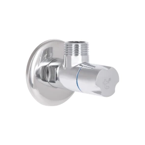 Кран угловой Thermo Alliance Standart (ручка круглая) с керам.буксой 1/2"С х 1/2"С SF342W1515 №40