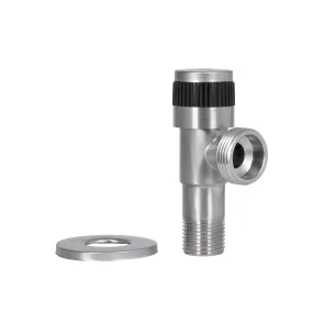 Кран кутовий Thermo Alliance Standart 1/2"Зх3/4"З нерж., з керам. буксою TAS345W1520SS №53