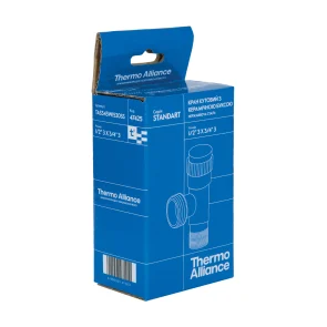 Кран кутовий Thermo Alliance Standart 1/2"Зх3/4"З нерж., з керам. буксою TAS345W1520SS №59
