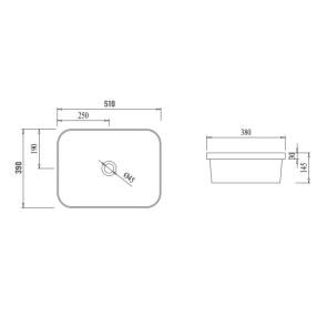 Раковина Qtap Scorpio 510х390х145 White QT1411K490WN №2