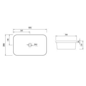 Раковина Qtap Scorpio 615х390х150 White QT1411K491WN №2