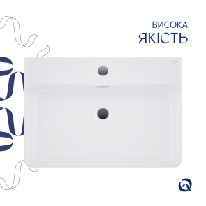 Раковина Qtap Nando LT 610х420х140 White QT12116146W №4