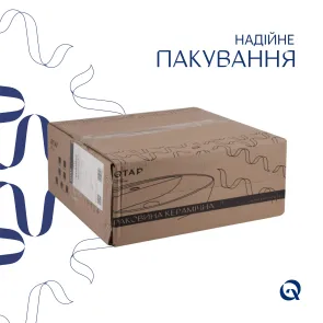 Комплект Qtap Owl: Раковина накладна кругла 400х400х155 мм White + Донний клапан PU02 №5