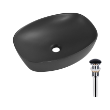 Раковина накладная Qtap Robin 500х380х140 мм, Anthracite, прямоугольная, с донным клапаном QT04116302AN купить в Киеве
