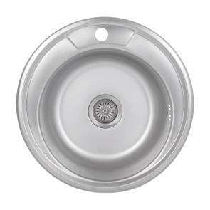Кухонна мийка Brinex 490-A 0,6 мм Satin (BRIN490SAT06) №2