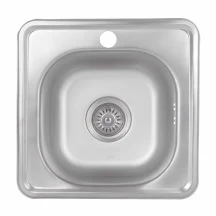 Кухонная мойка Brinex 3838 0,6 мм Satin (BRIN3835SAT06)