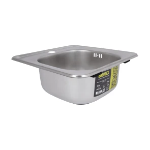 Кухонна мийка Brinex 3838 0,6 мм Satin (BRIN3835SAT06) №4