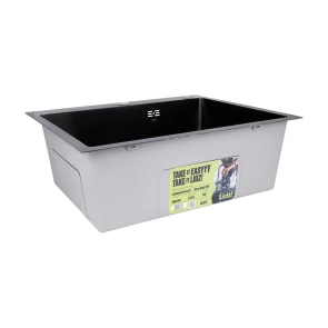Lidz Handmade H6050HB Мойка для кухни встроенная Decor Black PVD Honeycomb 2,5/0,5 мм LDH6050BDECPVD48371 №4