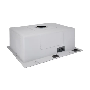 Lidz Handmade H6050HB Мойка для кухни встроенная Decor Black PVD Honeycomb 2,5/0,5 мм LDH6050BDECPVD48371 №6