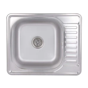 Кухонная мойка Brinex 5848 0,8 мм Satin (BRIN5848SAT08) №1