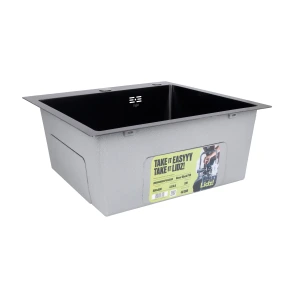 Lidz Handmade H5050HB Мойка для кухни интегрированная Decor Black PVD Honeycomb 2,5/0,5 мм LDH5050BDECPVD48369 №5
