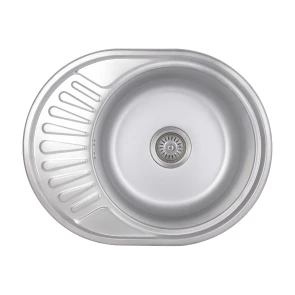 Кухонная мойка Brinex 5745 0,8 мм Satin (BRIN5745SAT08) №1