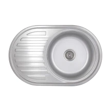 Кухонная мойка Brinex 7750 0,8 мм Satin (BRIN7750SAT08)