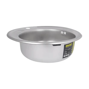 Кухонна мийка Brinex 490-A 0,6 мм Satin (BRIN490SAT06) №16