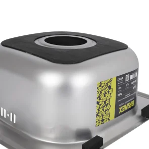 Кухонна мийка Brinex 3838 0,6 мм Satin (BRIN3835SAT06) №37