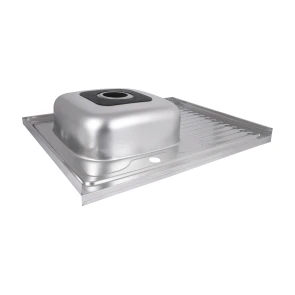 Кухонна мийка Brinex 6080-L 0,6 мм Satin (BRIN6080LSAT06) №8
