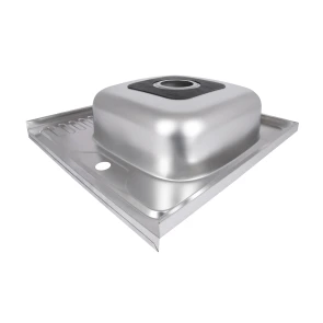 Кухонна мийка Brinex 6060-R 0,6 мм Satin (BRIN6060RSAT06) №7