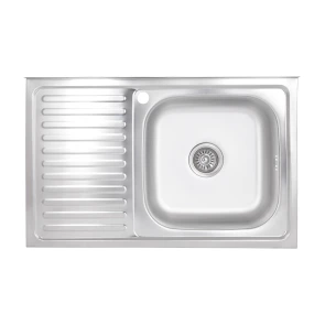 Кухонная мойка Brinex 5080-R 0,6 мм Satin (BRIN5080RSAT06) №3