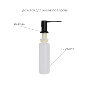 Комплект Lidz Handmade H6050HB Мойка для кухни интегрированная Decor Black PVD Honeycomb в комплекте с дозатором + Lidz K01G Корзина для кухонной мойки №5