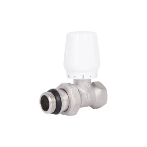 Кран радіаторний Thermo Alliance Base 1/2" ВЗ з антипротіканням прямий SD226W15 №1