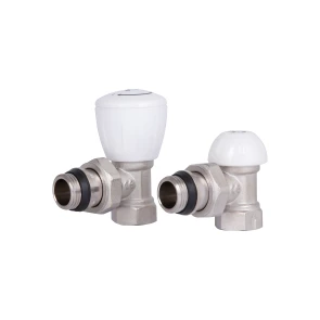 Комплект радиаторных кранов Thermo Alliance Standart 1/2" ВН угловой TAS232W15 №1