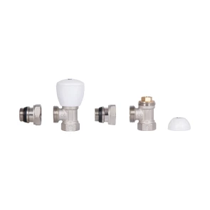 Комплект радиаторных кранов Thermo Alliance Standart 1/2" ВН угловой TAS232W15 №5
