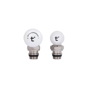 Комплект радиаторных кранов Thermo Alliance Standart 1/2" ВН угловой TAS232W15 №6