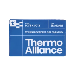 Комплект радиаторных кранов Thermo Alliance Standart 1/2" ВН угловой TAS232W15 №8