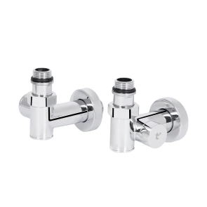 Комплект кранов Thermo Alliance Standart 1/2" хром, для полотенцесушителя угловой SF395W15HE №1