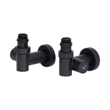 Комплект кранів Thermo Alliance Standart 1/2" чорний, для рушникосушарки кутовий SF395W15HEB