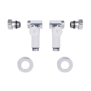 Комплект кранов Thermo Alliance Standart 1/2" хром, для полотенцесушителя угловой SF395W15HE №4