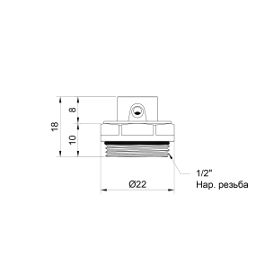Кран Маєвського Thermo Alliance Standart 1/2" SD210W15 №2