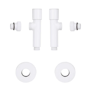 Комплект кранов Thermo Alliance Standart 1/2" С для полотенцесушителя угловой белый SF395W15W №5
