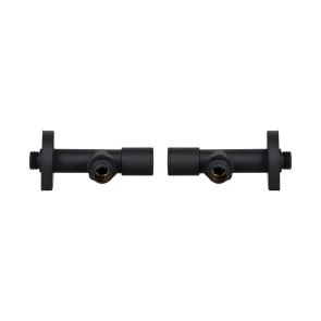 Комплект кранів Thermo Alliance Standart 1/2" З для рушникосушарки кутовий чорний SF395W15B №4