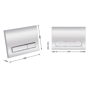 Панель змиву для унітаза Qtap Nest QT0111M08381CRM №2