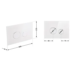 Панель змиву для унітаза Qtap Nest QT0111V1164GW №2