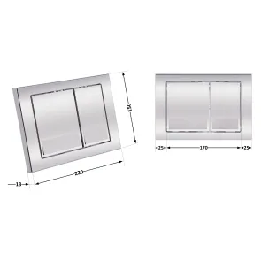 Панель змиву для унітаза Qtap Nest QT0111M06028CRM №2