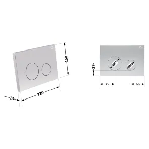 Панель змиву для унітаза Qtap Nest QT0111M11111SAT №2