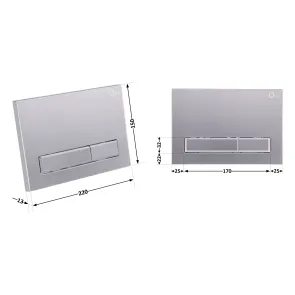 Панель змиву для унітаза Qtap Nest QT0111M08382SAT №2