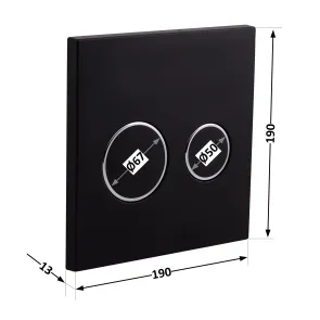 Панель змиву для унітаза Qtap Nest Uni QT0211P01V1178MB №2