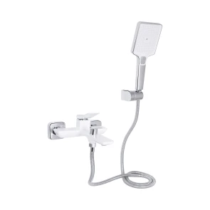 Змішувач для ванни Qtap Presto (з душовим гарнітуром) QTPRE259CRW45579 Chrome/White №1