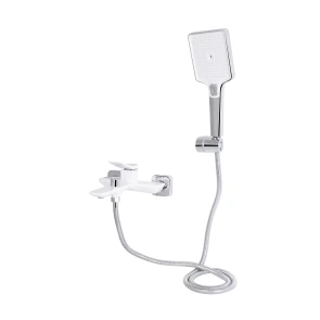 Змішувач для ванни Qtap Presto (з душовим гарнітуром) QTPRE259CRW45579 Chrome/White №3