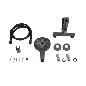 Змішувач для ванни Qtap Slavonice (з душовим гарнітуром) QTSLV259GMB48035 Gunmetal Black PVD №11
