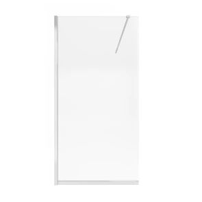 Душевая перегородка Qtap Walk-In Standard CRM201.C8 100х200 см, стекло Clear 8 мм, покрытие CalcLess №1