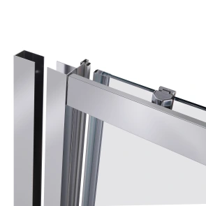 Душевые двери в нишу Qtap Taurus CRM209-1.C6 90-100x200 см, стекло Clear 6 мм, покрытие CalcLess №3