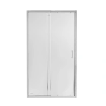 Душевые двери в нишу Qtap Taurus CRM201-11.C6 110-120x200 см, стекло Clear 6 мм, покрытие CalcLess