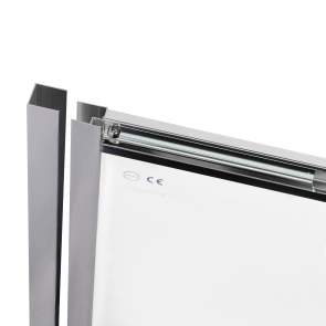 Душевые двери в нишу Qtap Taurus CRM209-1.C6 90-100x200 см, стекло Clear 6 мм, покрытие CalcLess №4
