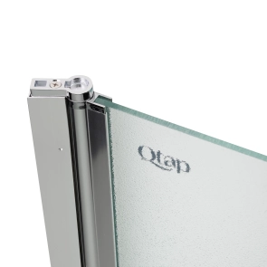 Штора на ванну Qtap Standard CRM407513APL стекло Pear 6 мм, 75х140 см, левая №5