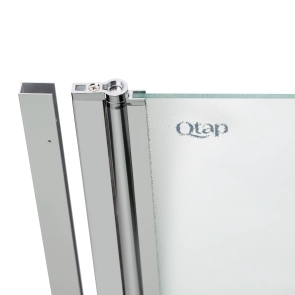 Штора на ванну Qtap Standard CRM407513APL стекло Pear 6 мм, 75х140 см, левая №6