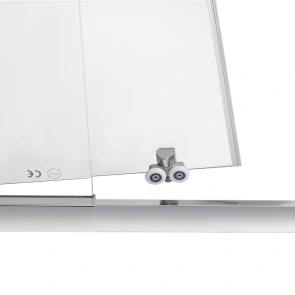 Душевые двери в нишу Qtap Taurus CRM209-1.C6 90-100x200 см, стекло Clear 6 мм, покрытие CalcLess №8